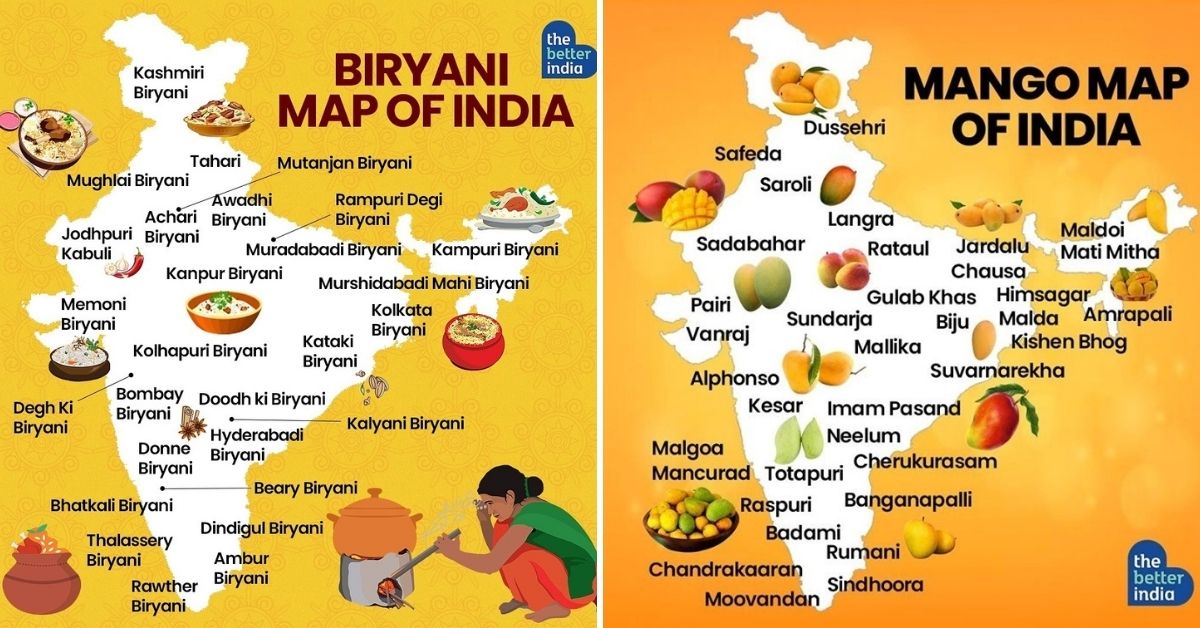 Biryani, Mangoes, Chutney & Chai: Tracing India’s Food Habits with Drool-Worthy Maps