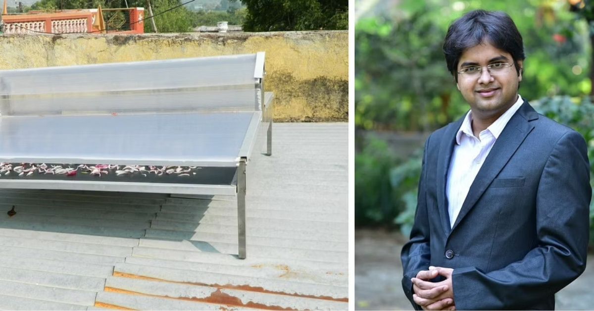 Vaibhav Ditke developed a solar dryer for storing farm produce