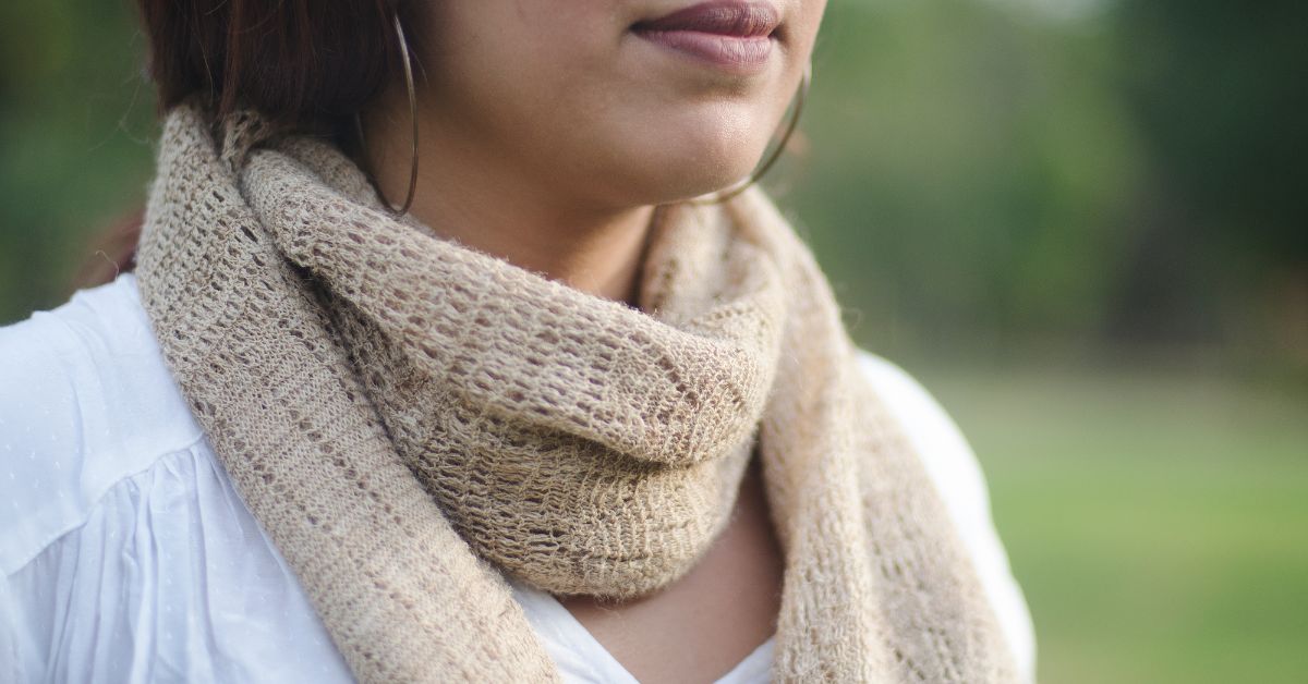 Shawls made from bamboo and hemp