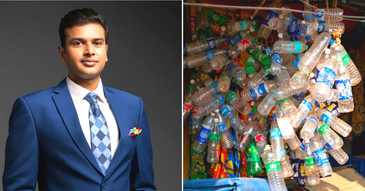 EcoEx MD and Founder, Nimit Aggarwal, recycling plastic