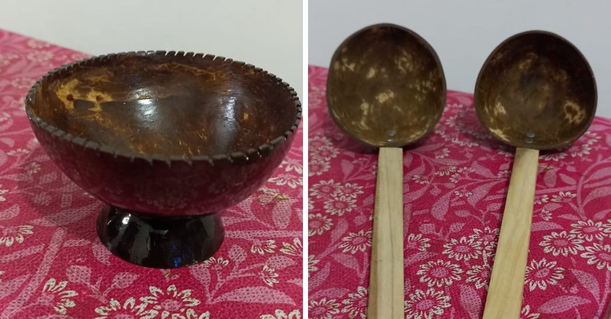 Elderly Couple Quit Farming to Carve Toys & Plates from 200 kg of Coconut Shells