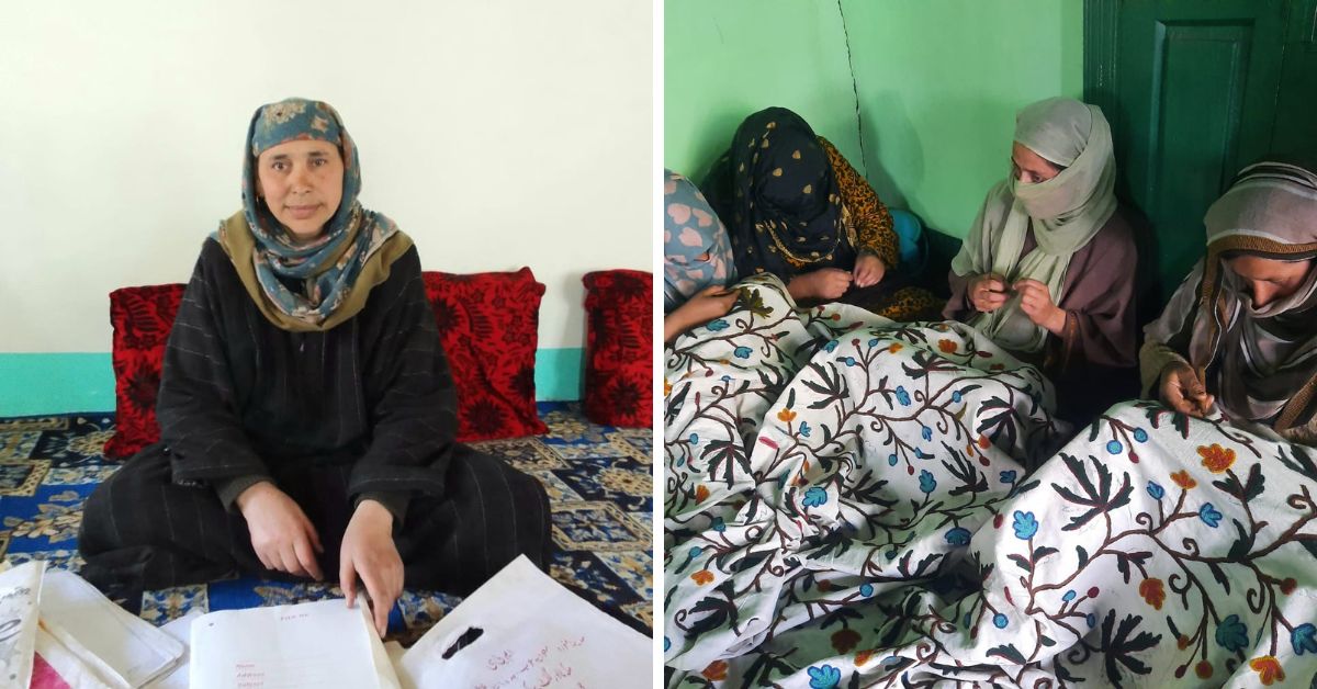 Kashmiri women earn from crewel embroidery initiative by Zamruda Bano
