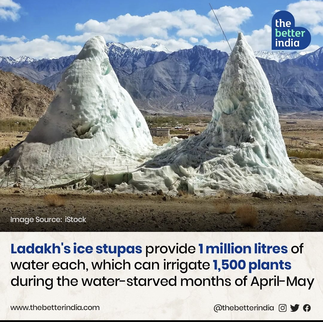  Using Ladakh’s ice stupas for irrigation