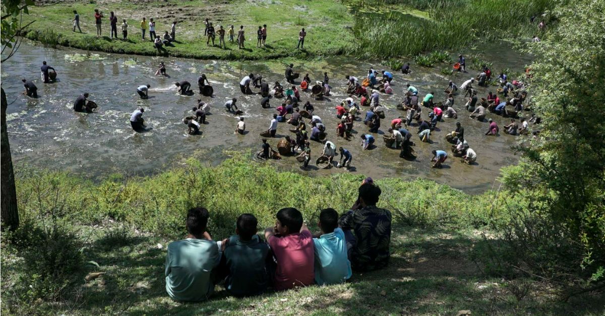 Watch: Why Kashmiris Gather in This Village Once Every Year To Clean a Unique Waterbody