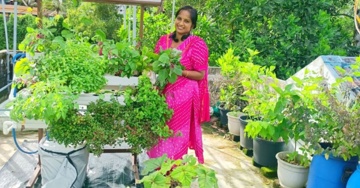 Roopa Jos from Kakkanad, Kerala on her terrace