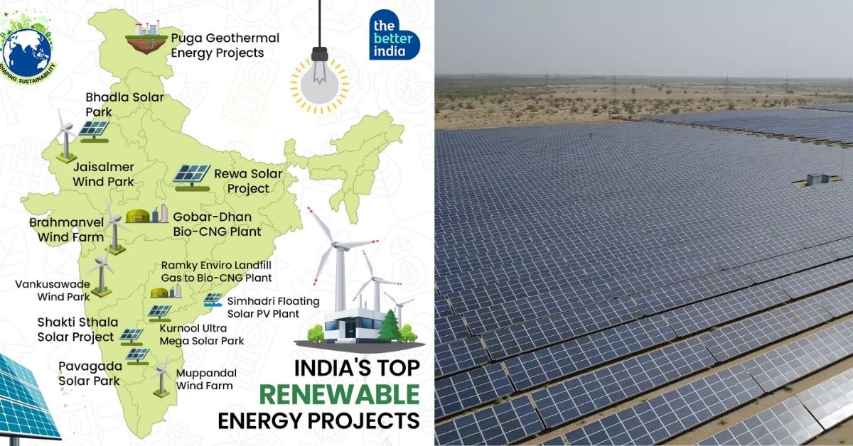 Map of India’s Top Renewable Energy Projects, Including World’s Largest Solar Park