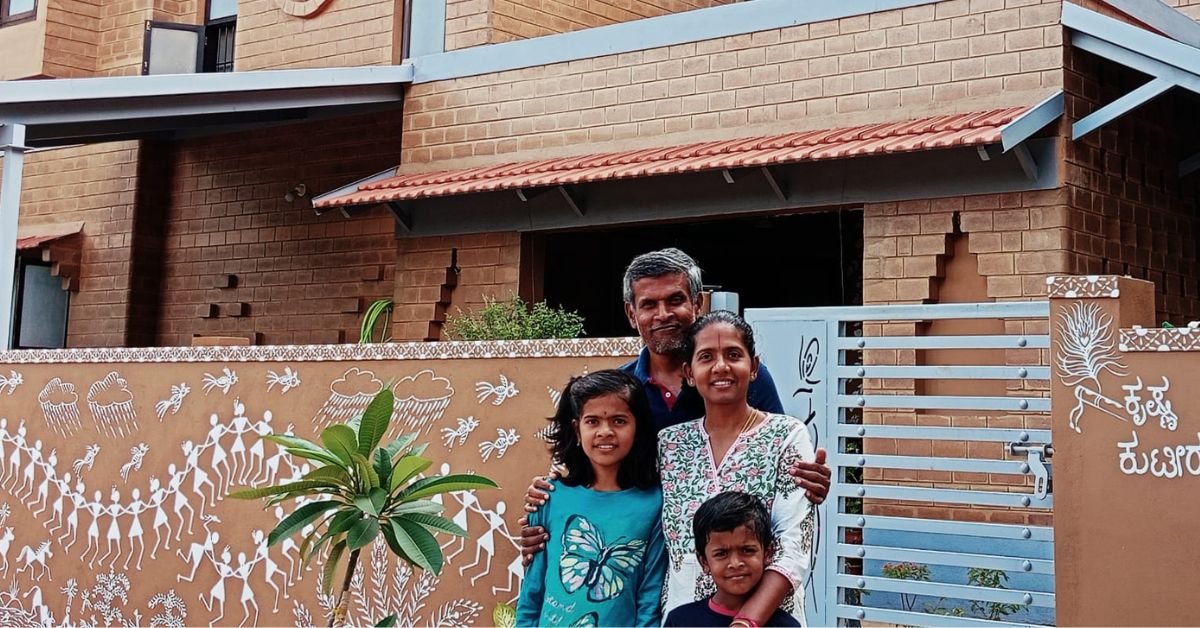 Zero Electricity Bills, No ACs: Couple’s Dream Home is Made of Mud & Recycled Wood
