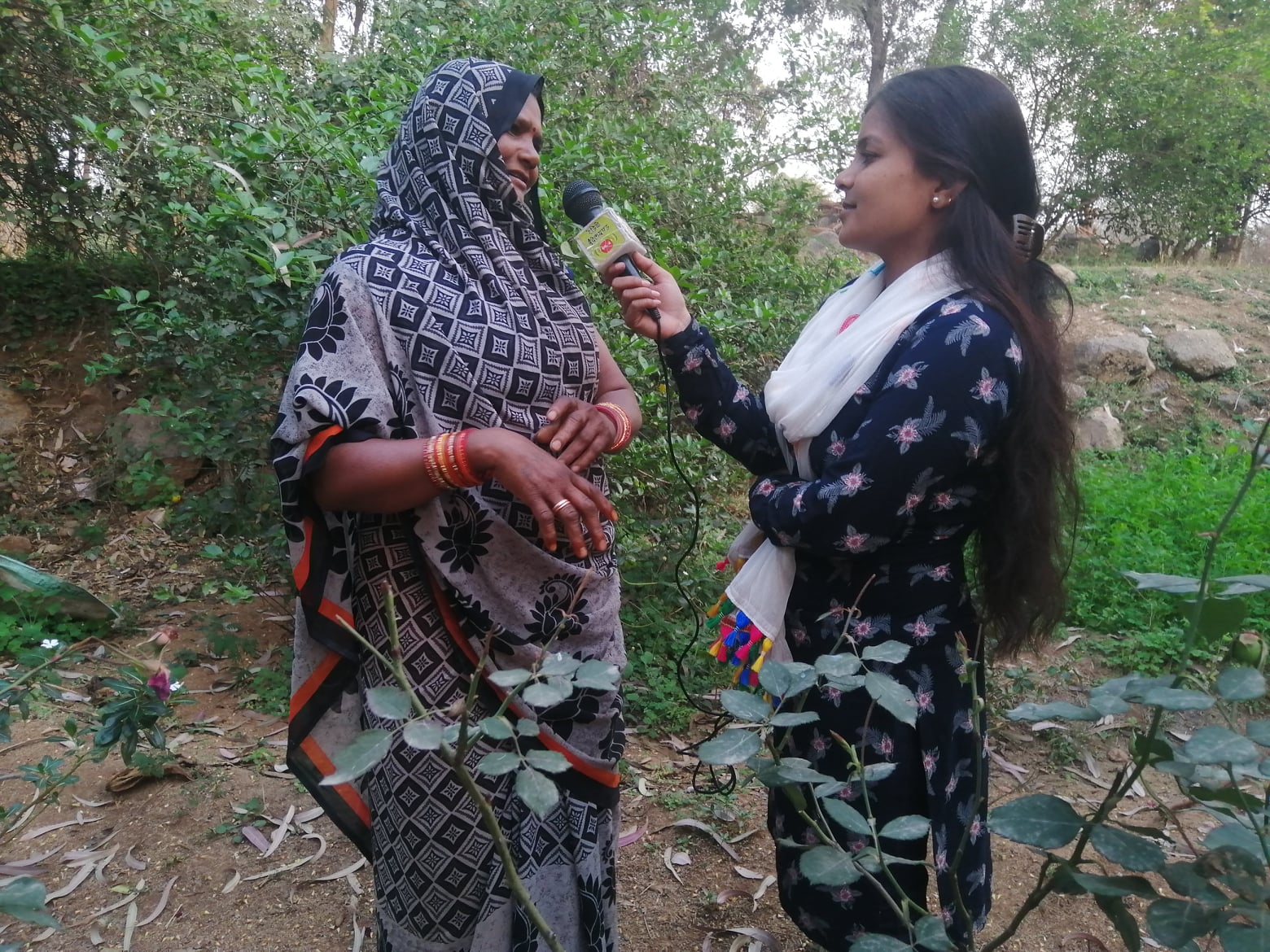 woman interviewing woman