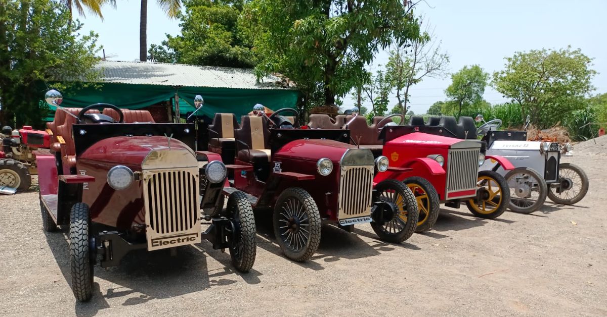 Yuvraj Pawar's collection of vintage electric car invention Yuvraj 3.0