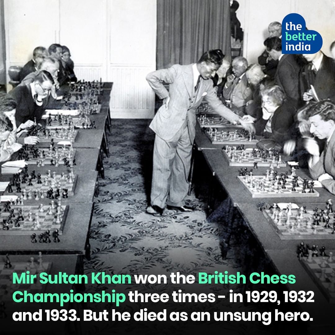 South Asian chess player Mir Sultan Khan 