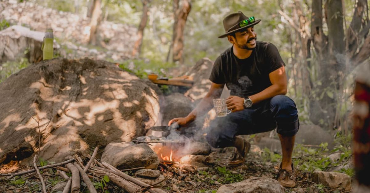 Founder Ryan Dalton at The Dalton's Village in tirthan valley himachal