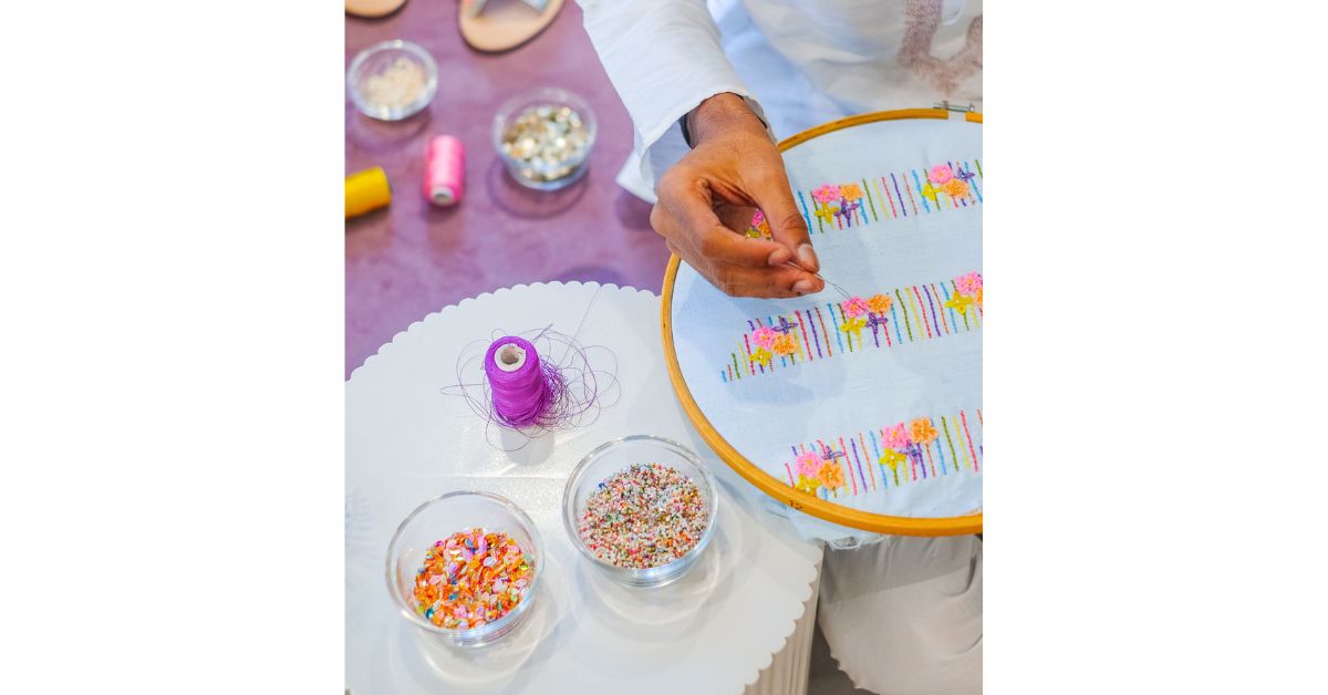 An artisan working on Fizzy Goblet products