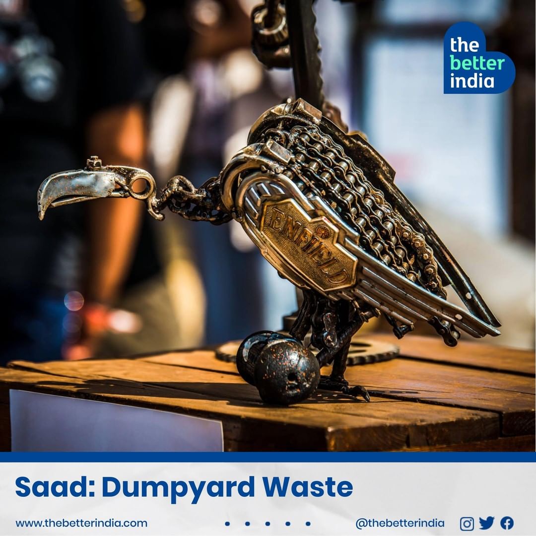 Saad's work using dumpyard waste