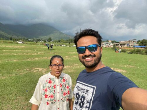 Subha Surianarayanan and her son Venkatesh, the travelling mother-son duo