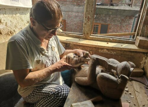 Muhammad Yusuf Muran, a deaf-mute artist from Kashmir