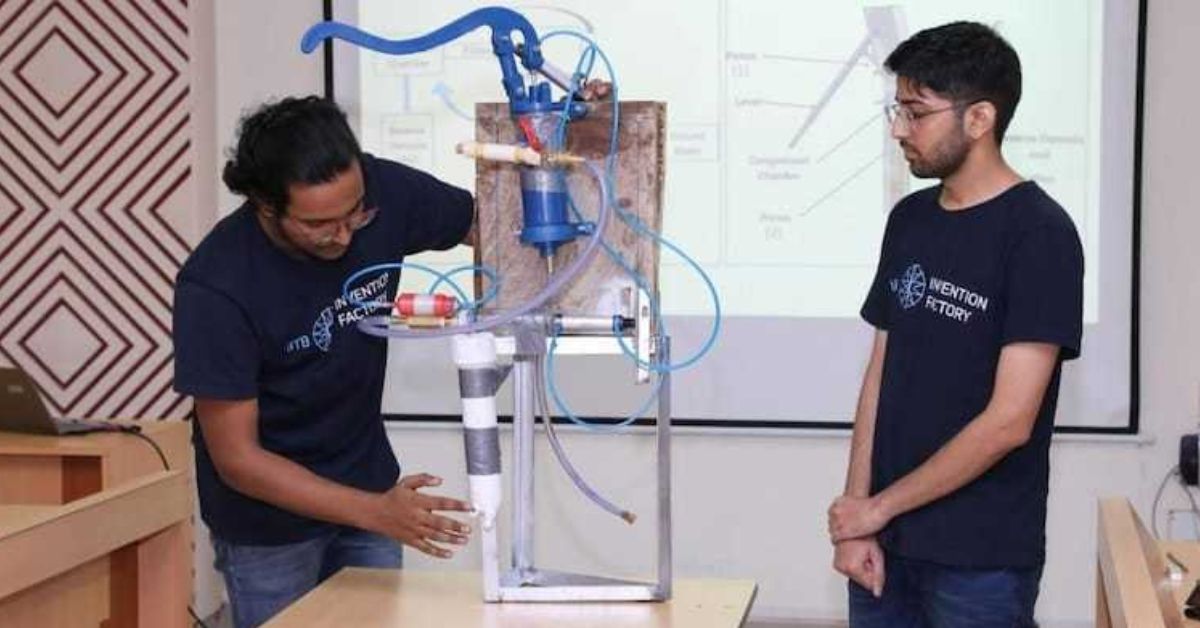 RO handpump innovation by IIT Bombay students