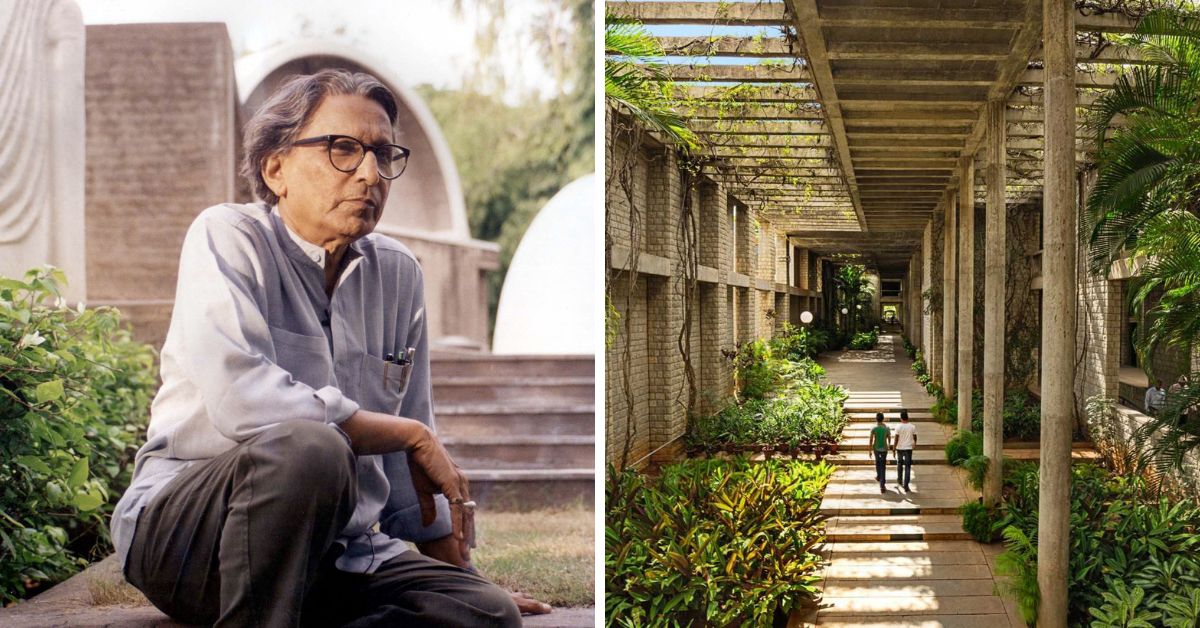 One of India’s Greatest Architects, 94-YO Built 6500 Sustainable Homes for the Poor