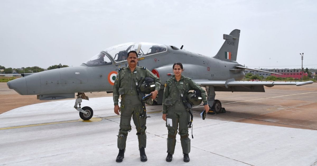 Father daughter fly in formation IAF