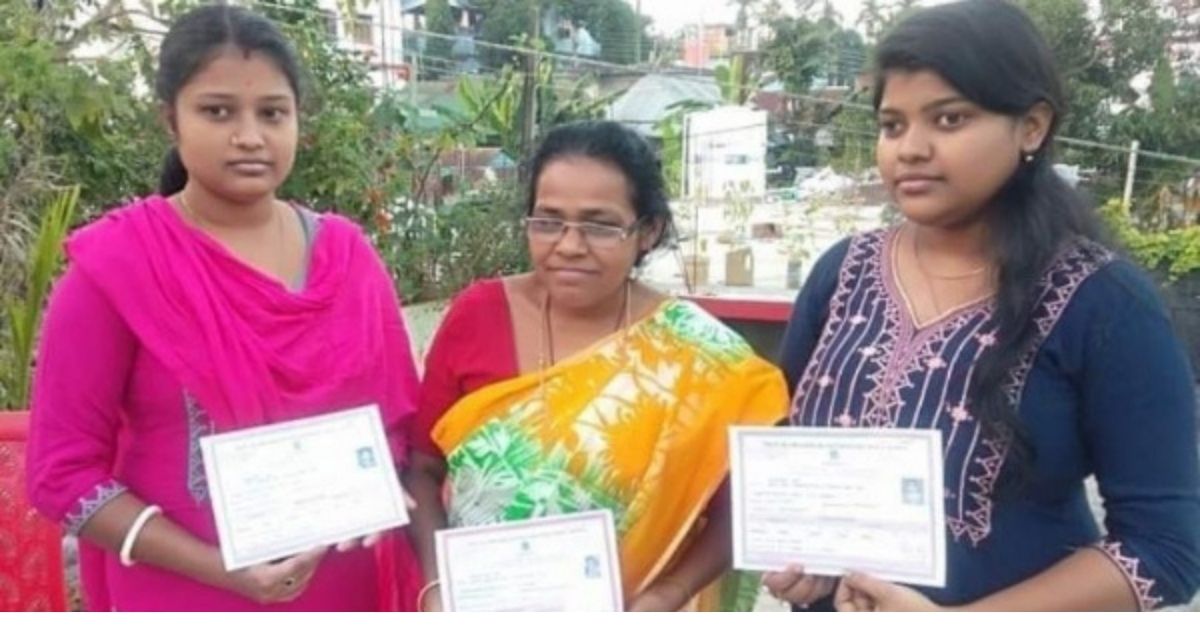 Mother shila das and daughters clear board exams together