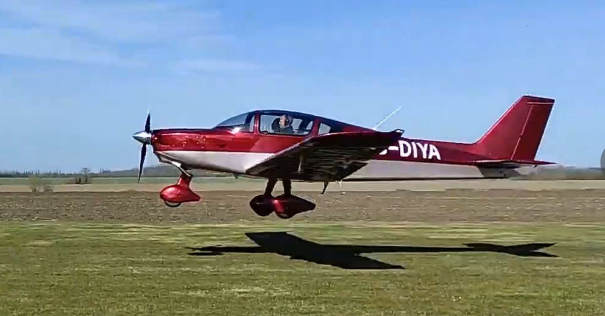 a home built plane G-Diya, built by UK-based Keralite Ashok