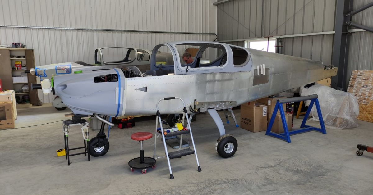 a homebuilt aircraft being assembled in the uk 