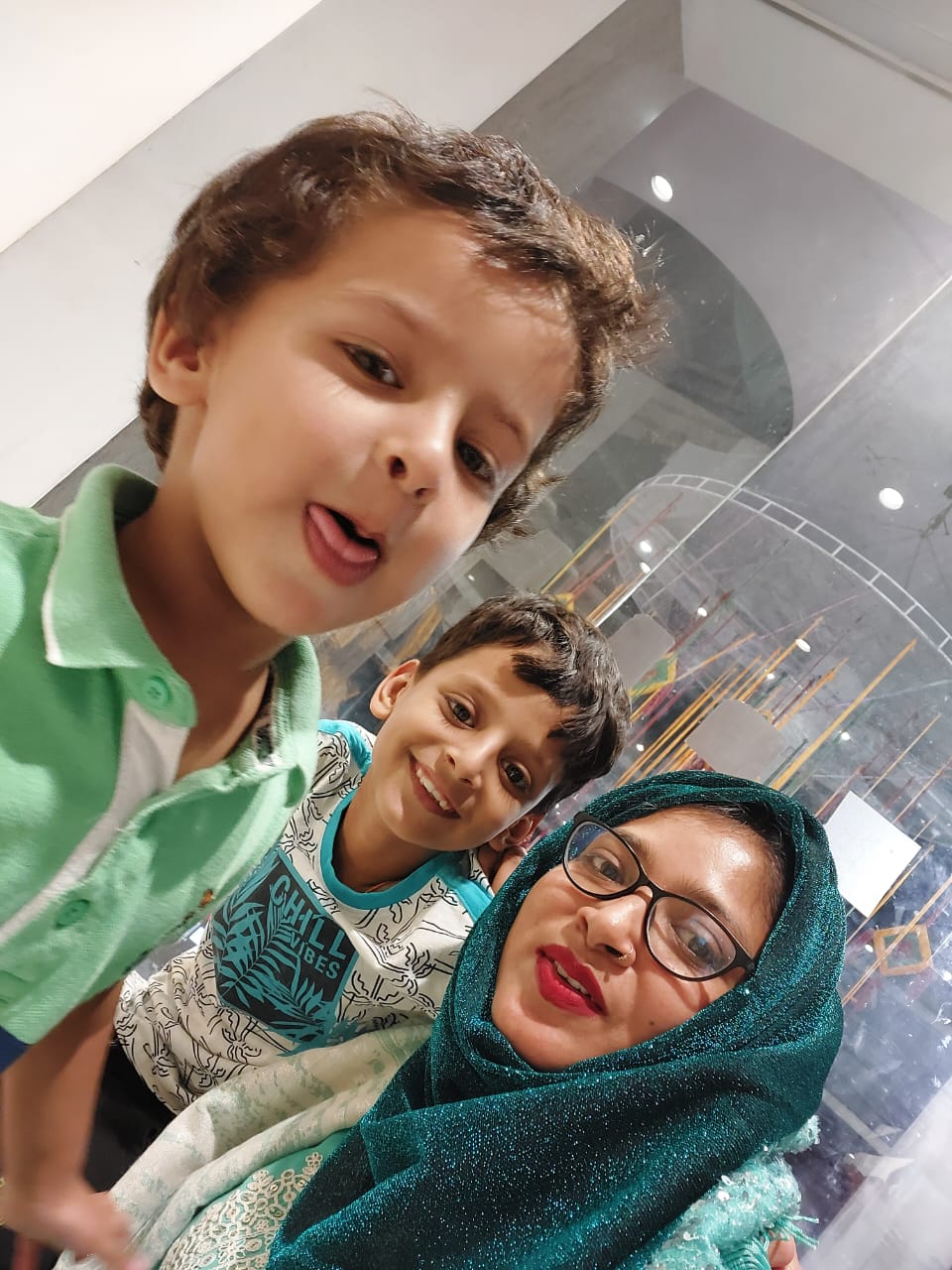 Dr Bushara Bano with her children, UPSC 