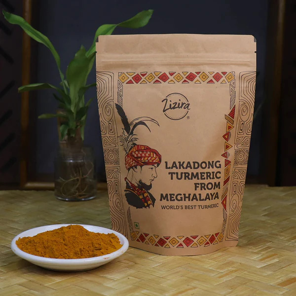 Lakadong turmeric powder by Zizira.