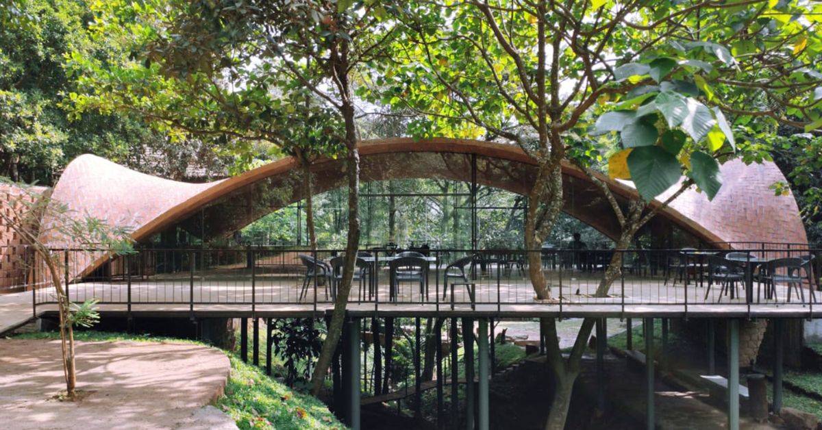 No Trees Were Harmed in Making This Stunning Restaurant That Floats Above a Stream