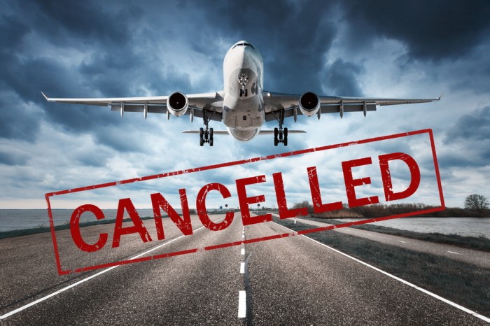 flight booking cancelled without refund