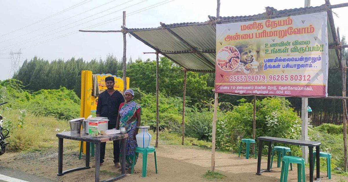 Mother-Son Duo’s ‘Humanity’ Stall Lets You Pay What You Can, Feeds the Poor for Free