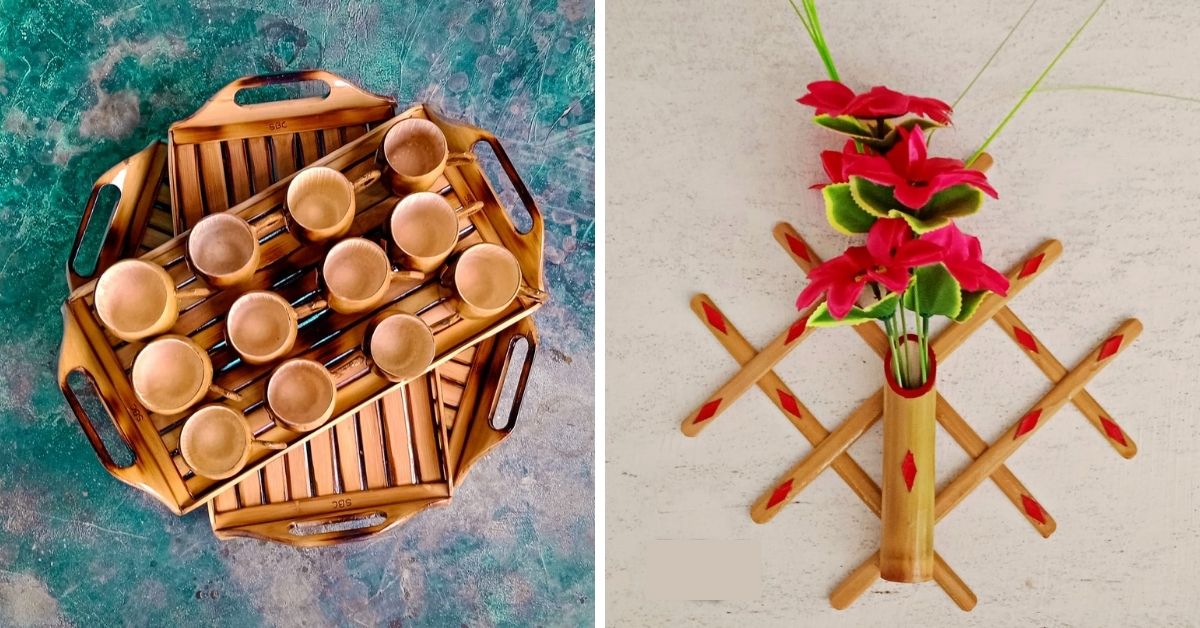 Planters to Cups: Assam YouTuber Shares How To Make Beautiful Bamboo Crafts At Home