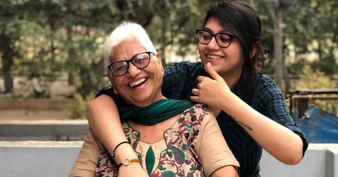 Asha Puri with her granddaughter