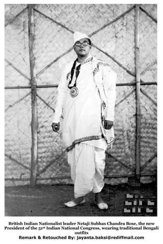 Netaji Bose at Haripura, Picture source: Facebook: Rare Book Society of India