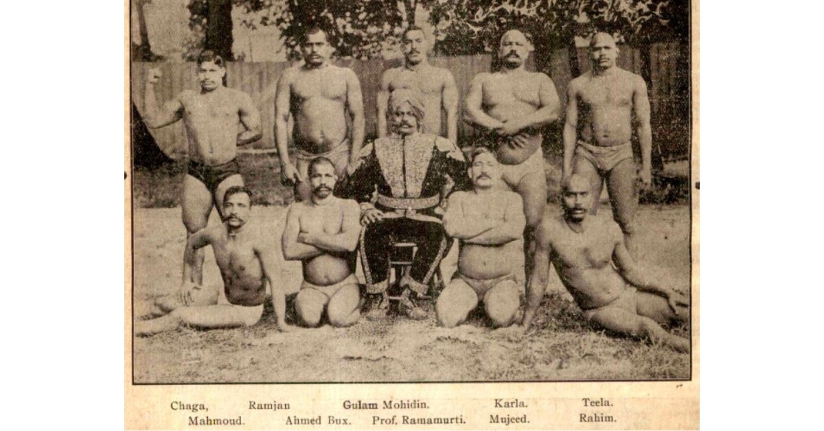 Kodi Ramamurthy Naidu with other wrestlers