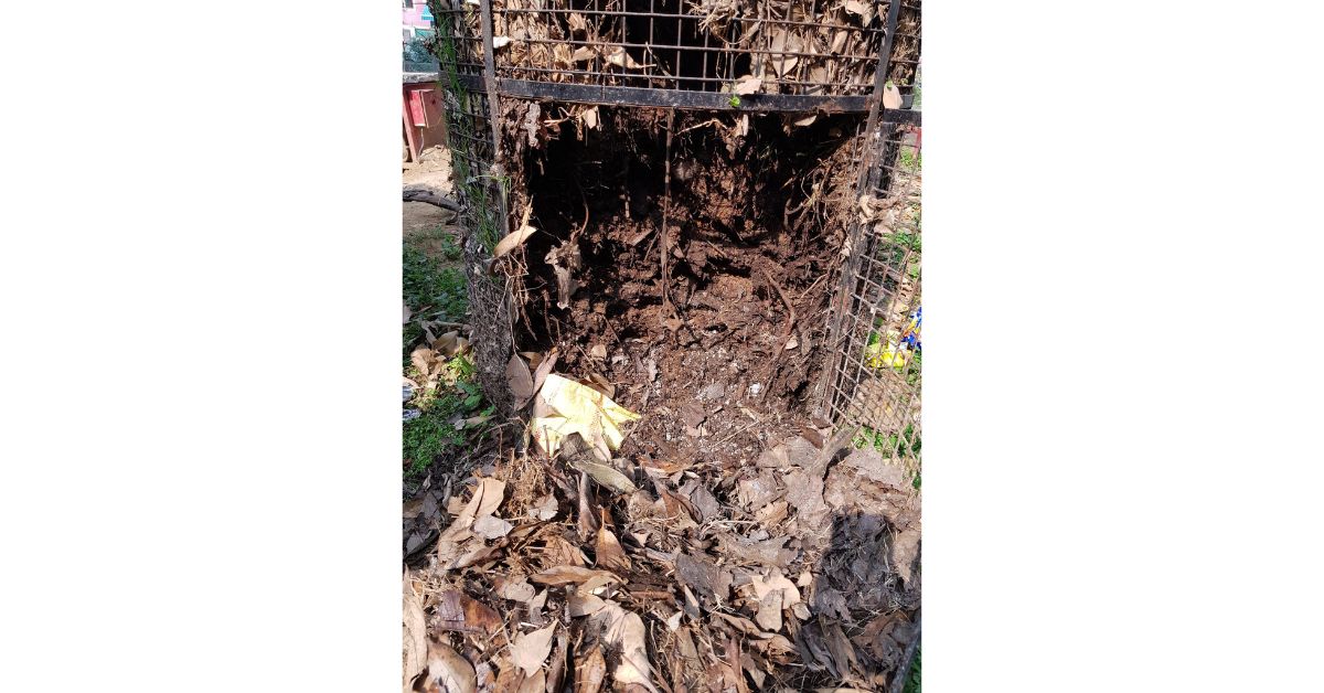 Leaf composter at Navjivan Vihar