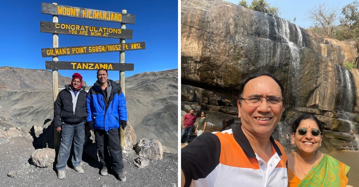 Andhra Couple Climbing Kilimanjaro