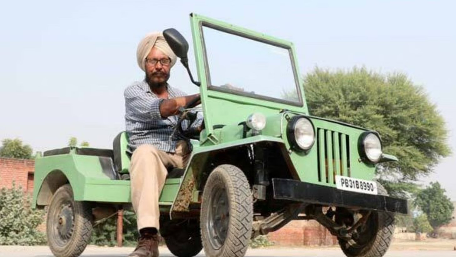 Mini jeep innovation for the disabled by Punjab mechanic