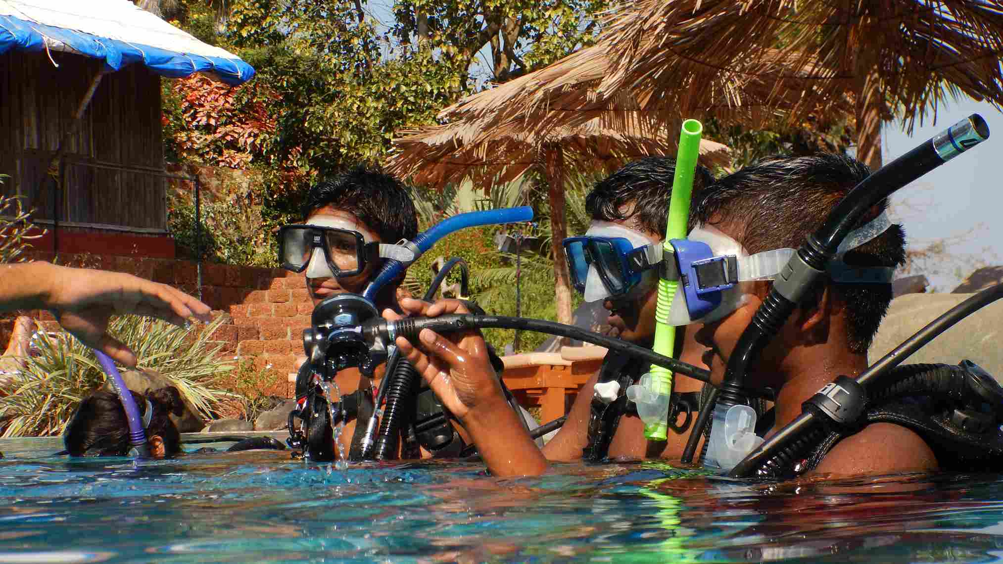 The diving centre trains internationally certified divers