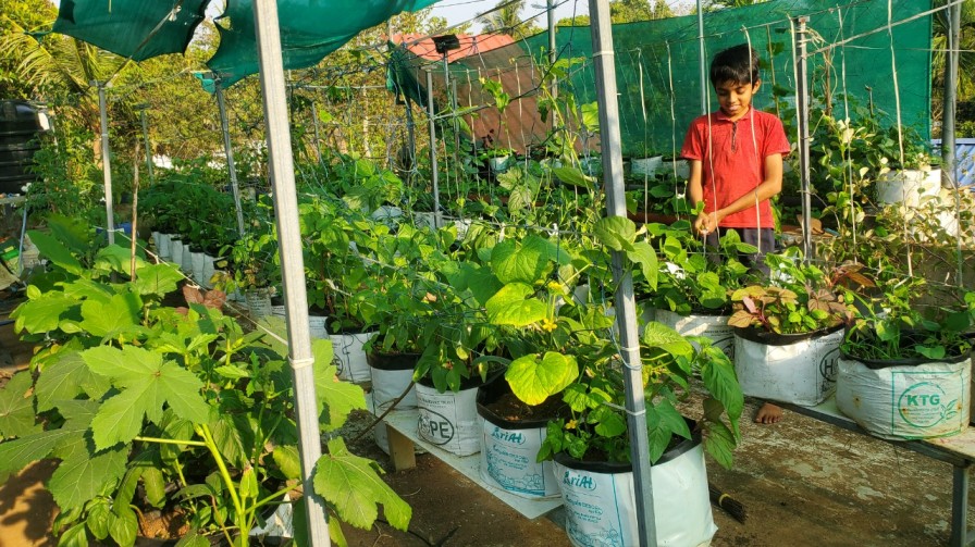 Niranjan student farmer from Kochi