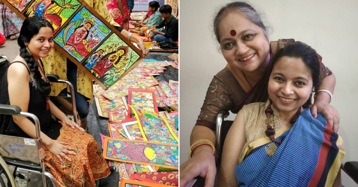 Soumita with her mother Amita Roychowdhury Basu