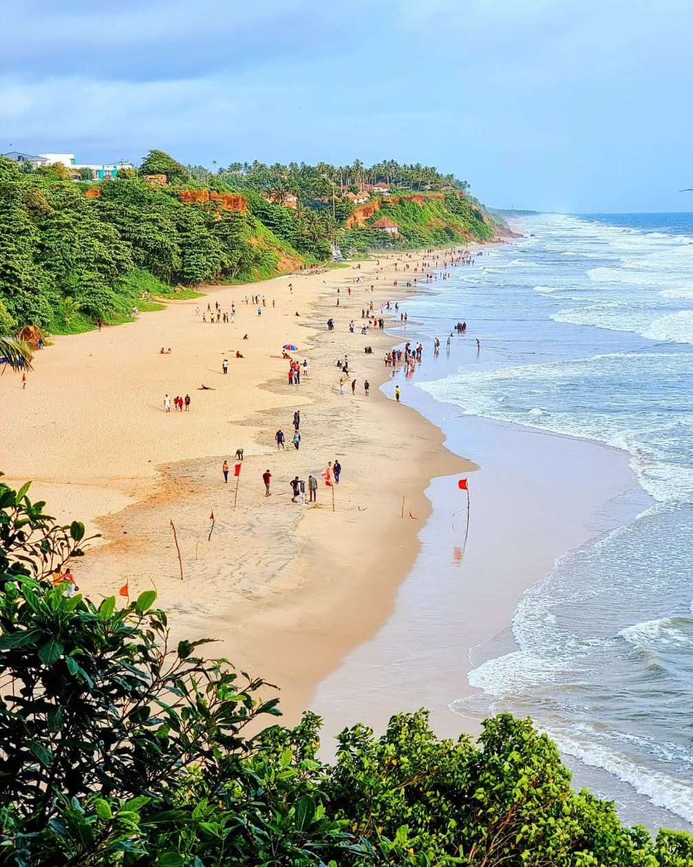 Varkala cliff beach 