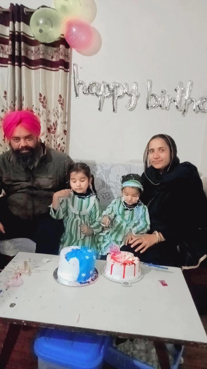 Deep Singh and his family