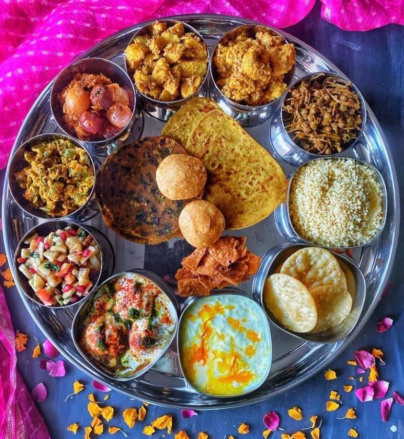 A wholesome Rajasthani thali. 