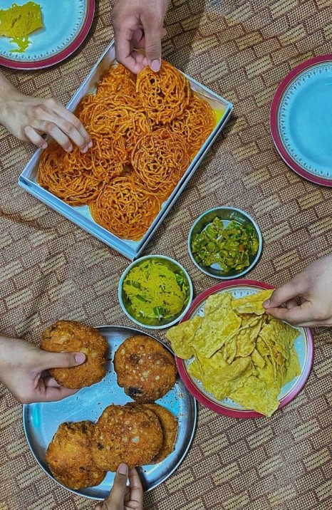 Jalebi, fafda and more. 