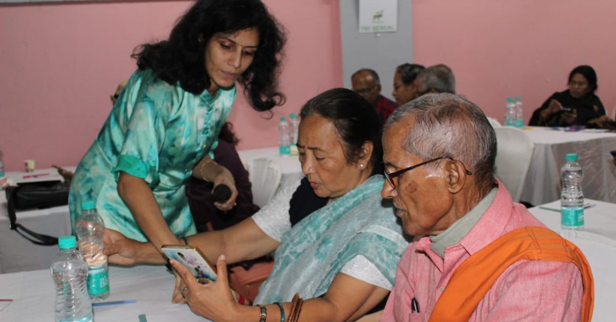Neelam Mohta teaches senior citizens how to use technology