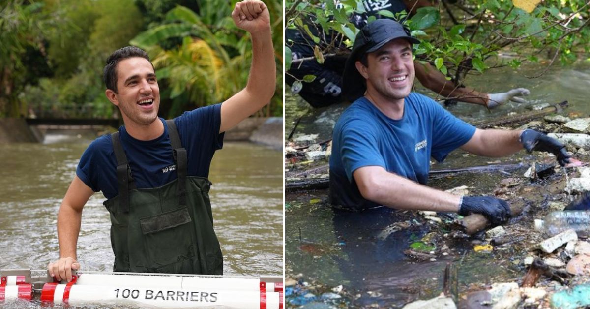 27-YO From France is Bali’s Full-Time ‘River Man’, Cleans 2 Tonnes Plastic Waste Daily