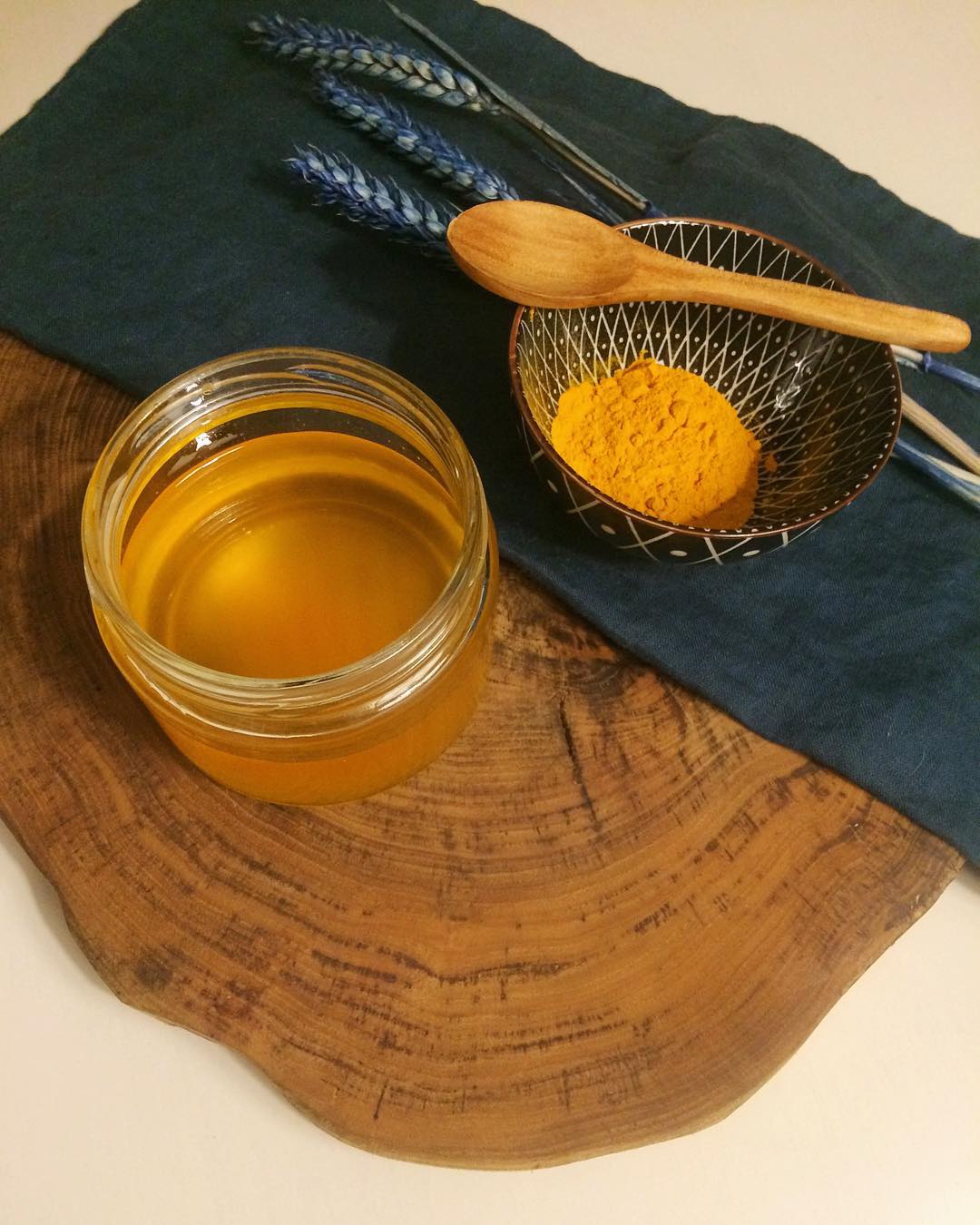 Turmeric and ghee mix