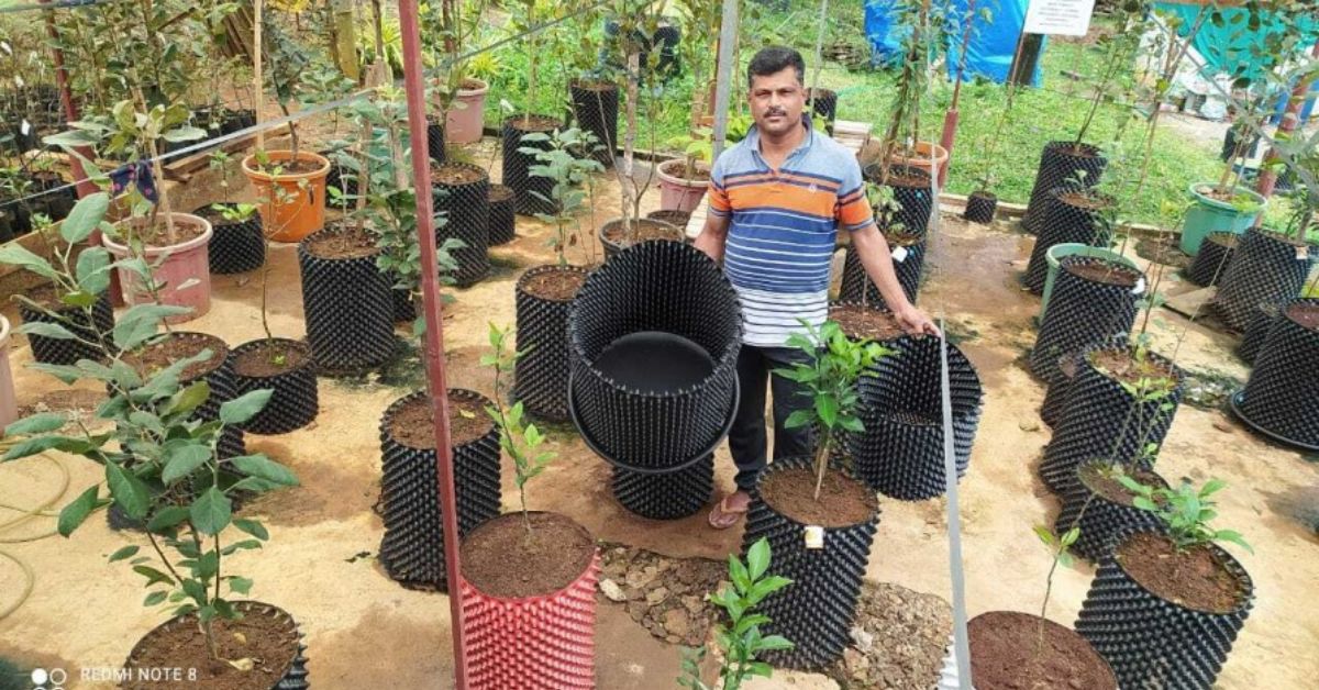 Kerala Farmer Grows Apple, Almond Trees in ‘Miracle Air Pots’ in Half The Usual Time