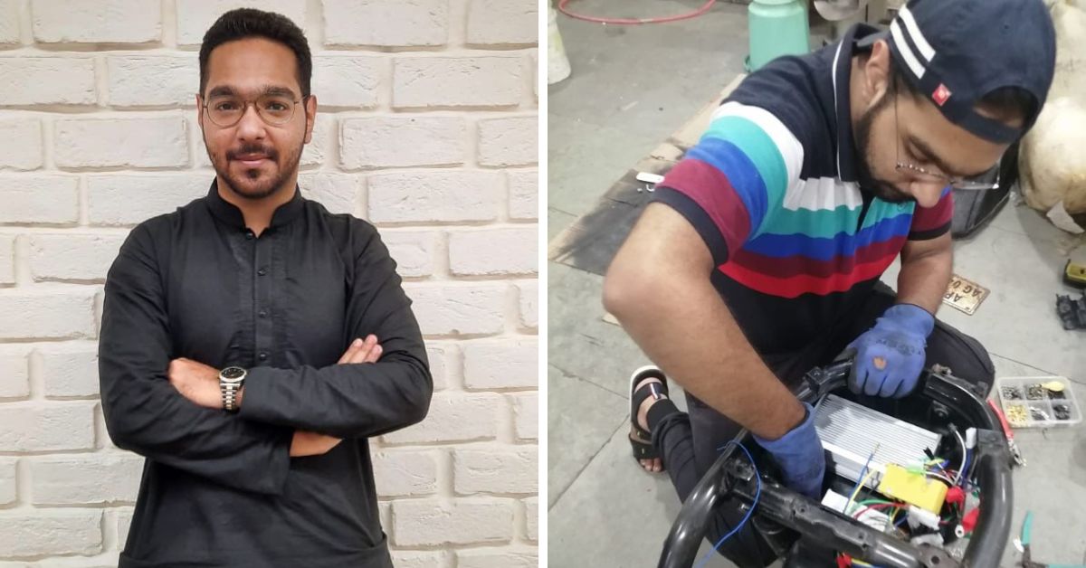 Don’t Sell Your Old Two-Wheelers; 23-YO Engineer Converts Them Into EVs in Just 2 Days