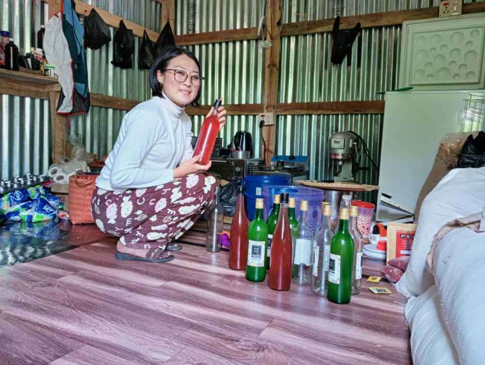 Sopem MK in her home kitchen